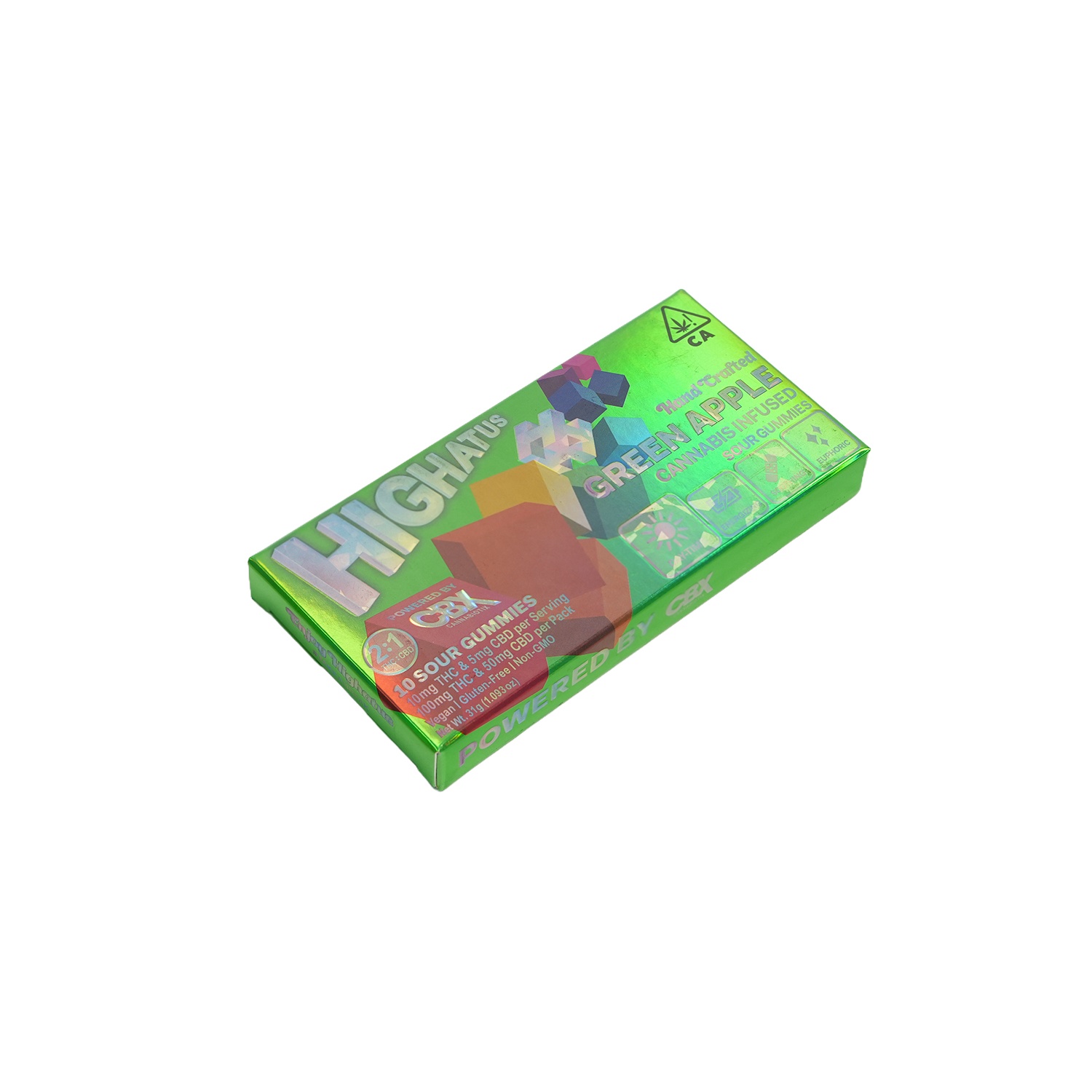 Caja de papel holográfica